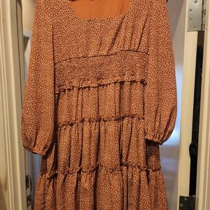 Burnt orange dress